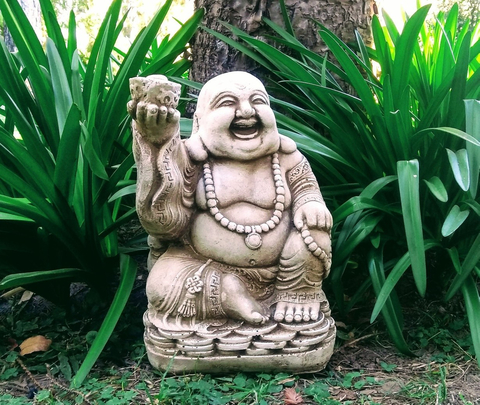 Buda De La Abundancia Exterior Jardin Decoracion Estatua