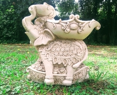 Elefante Bebedero De Aves Pajaros Jardin Estatua - comprar online