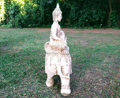 Imagen de Elefante Con Buda De Jardin Estatua De Resina  Exterior