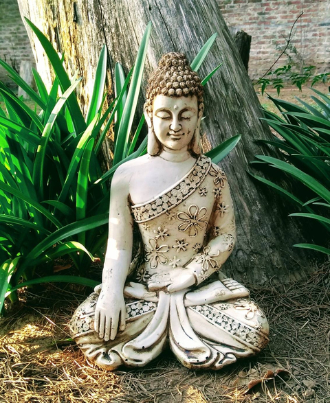 Buda De Resina Apto Exterior Jardin Decoracion Estatua Adorno