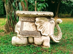 Mesa Elefante Hindu Baja Resina Estatua Decoracion Jardin - comprar online