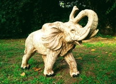 Elefante De Jardin Estatua De Resina Apto Exterior - tienda online