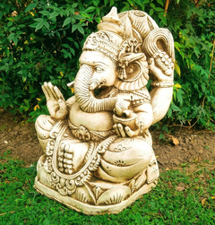 Imagen de Ganesha Grande De Resina Jardin Exterior Decoracion