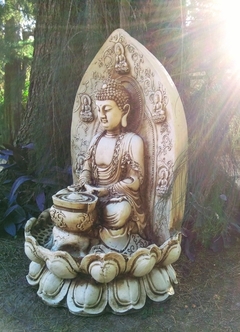 Imagen de Fuente De Agua Grande Buda Con Bomba Y Luz Capilla Decoracio