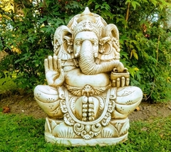 Ganesha Grande De Resina Jardin Exterior Decoracion - Artesanias Paradise Home & Deco