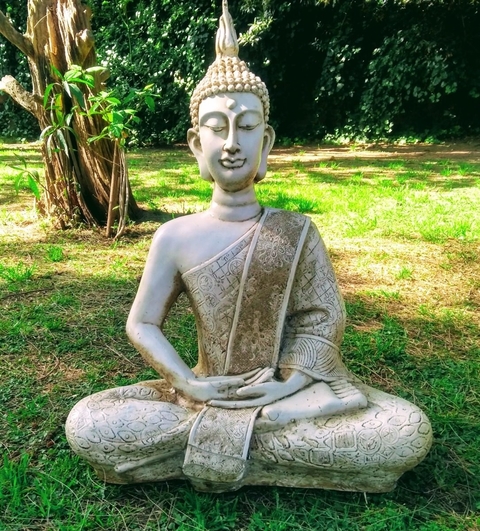 Buda Grande 61  Cm Resina Jardin Estatua Decoracion