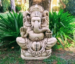 Ganesha Grande De Resina Jardin Exterior Decoracion