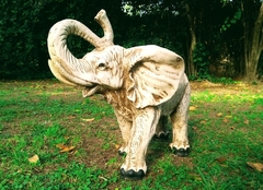 Elefante De Jardin Estatua De Resina Apto Exterior - comprar online