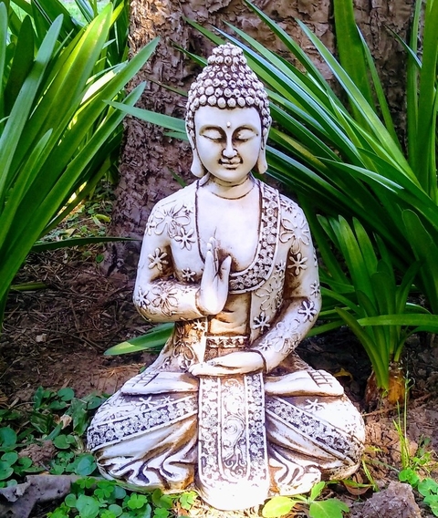 Buda De Resina Apto Exterior Jardin Decoracion Estatua Adorn