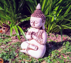 Buda De Resina Apto Exterior Jardin Decoracion Estatua Adorn - comprar online