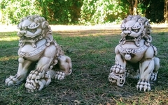 Pareja De Perros Fu Medianos Jardin Exterior Decoracion - comprar online