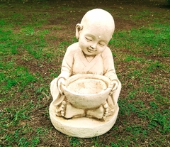 Buda Sonriente Con Cuenco Estatua De Resina Apto Exterior Jardin Decoracion - Artesanias Paradise Home & Deco