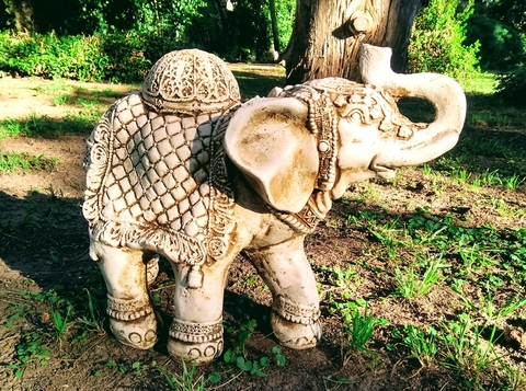 Elefante De Jardin Estatua De Resina Decoracion Exterior