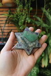 Orgonite Estrela com Ametista, Quartzo Verde e Cianita Azul