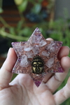 Orgonite Estrela Buda com Quartzo Rosa