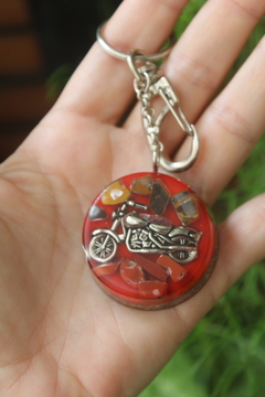 Orgonite Chaveiro Motociclista