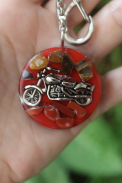 Orgonite Chaveiro Motociclista