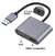 CONVERSOR USB-A 3.0 para HDMI/VGA 1920x1080P Mac OS, Windows 7-11