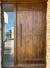 Puerta de Entrada estilo rustico de pinotea- con paño fijo lateral- A medida- Cód:F283 en internet