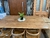Mesa rectangular con patas de madera- Incienso - Cod: M57 - comprar online