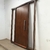 Puerta moderna enchapada en cedro con paños laterales- Cod 5777 - comprar online