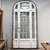 Puerta 1/2 con vidrio repartido y dos paños laterales - Cod 4988 - comprar online