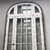 Puerta 1/2 con vidrio repartido y dos paños laterales - Cod 4988 - Casa Gongora