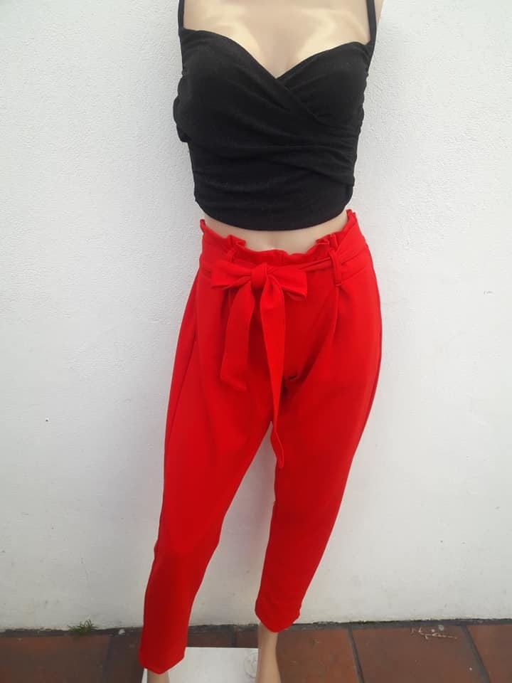 Pantalones con best sale lazo de vestir