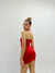 VESTIDO STRAPLESS ATADO CUELLO LYCRA - GROUNGE MAYORISTA