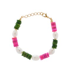 Pulseira Hawaii Rosa & Verde