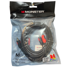 Monster M100i-5M Cables RCA OFC 5mts (100% cobre)