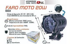 QKL IM07 Faro Led Moto Circular 20w (unidad) - comprar online