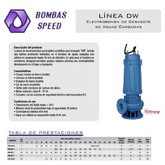 Línea DW - Desagote de Aguas Cloacales