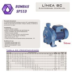 Línea BC  - ELECTROBOMBAS CENTRÍFUGA