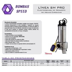 Línea SM PRO - Desagote de Aguas Cargadas