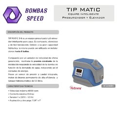 Presurizadora TIP MATIC