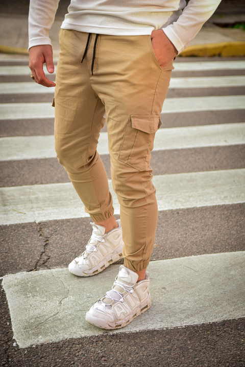 JOGGER CARGO GABARDINA