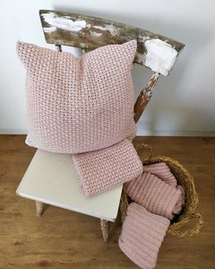 Capa de Almofada de Tricot Rosé - comprar online