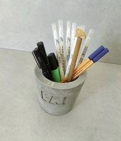 Vaso de Cimento/Porta Lápis Pai na internet