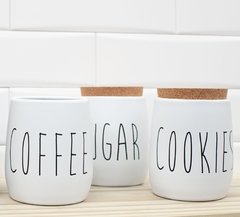 Jogo de Potes Café, Açúcar e Cookies - Casa de Domingo