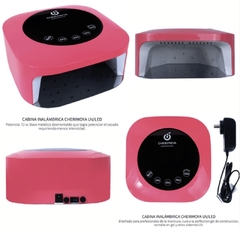 CABINA INALAMBRICA UV/LED 72W ROSA CHERIMOYA