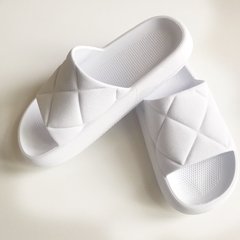 Sandalias de goma matelace blanco