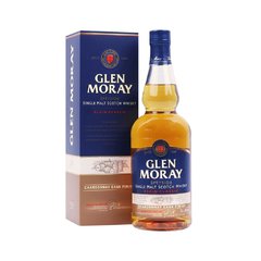 Botella con fondo blanco de malta Glen Moray Elgin Classic 750cm3