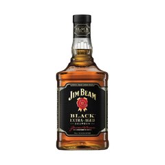 Botella de Bourbon Jim Beam Black con fondo blanco