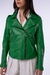 Campera Storm Motoquera Cuero de Oveja Verde - comprar online