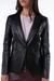 Blazer Wine Collar Cuero de Oveja Negro - comprar online