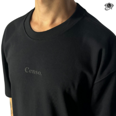 Camiseta Oversized Censo. Preta na internet