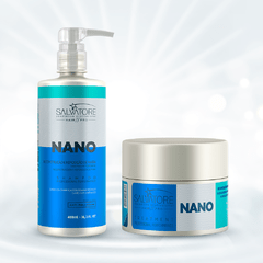 Kit Shampoo Nano 480ml + Máscara Condicionante Nano 250ml Reconstrução