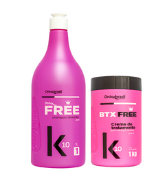 Shampoo Antirresíduos Free K10 + BTX Free k10 Creme de Tratamento - Onixx Brasil