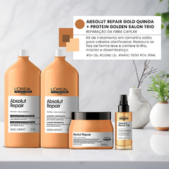 Kit L'Oréal Professionnel Absolut Repair Protein + Gold Quinoa - loja online